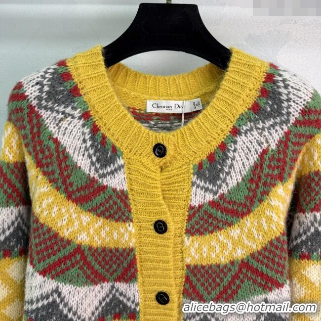 Promotional Dior Wool Blend Cardigan DR101508 Yellow 2025