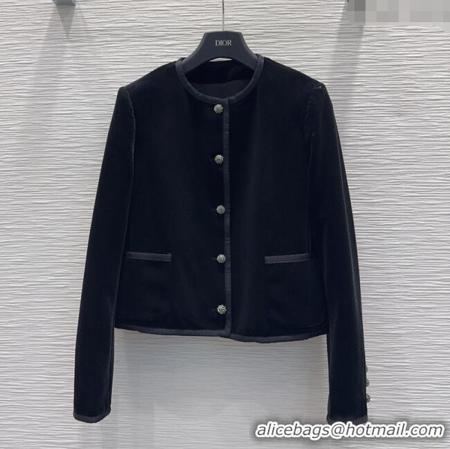 Affordable Price Dior Velvet Jacket DR110608 Black 2025