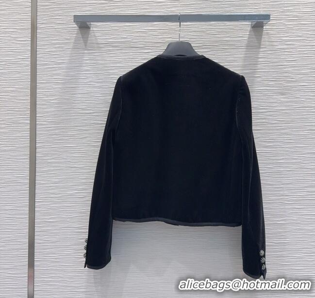 Affordable Price Dior Velvet Jacket DR110608 Black 2025
