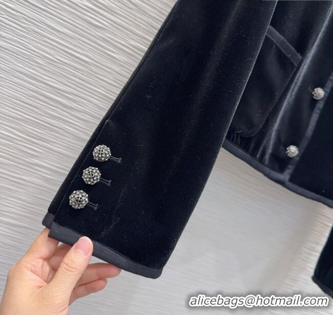 Affordable Price Dior Velvet Jacket DR110608 Black 2025
