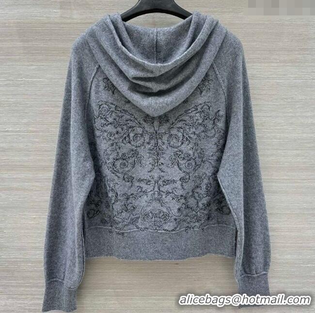 Buy Cheapest Dior Wool Cashmere Cardigan DR110616 Grey 2025
