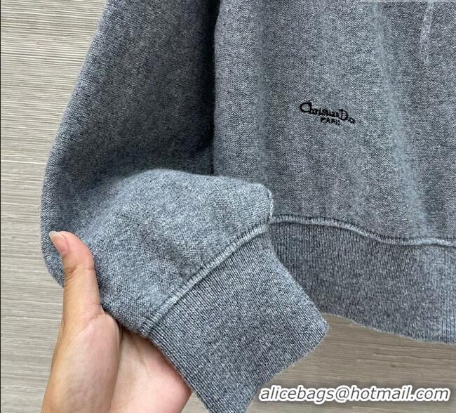 Buy Cheapest Dior Wool Cashmere Cardigan DR110616 Grey 2025