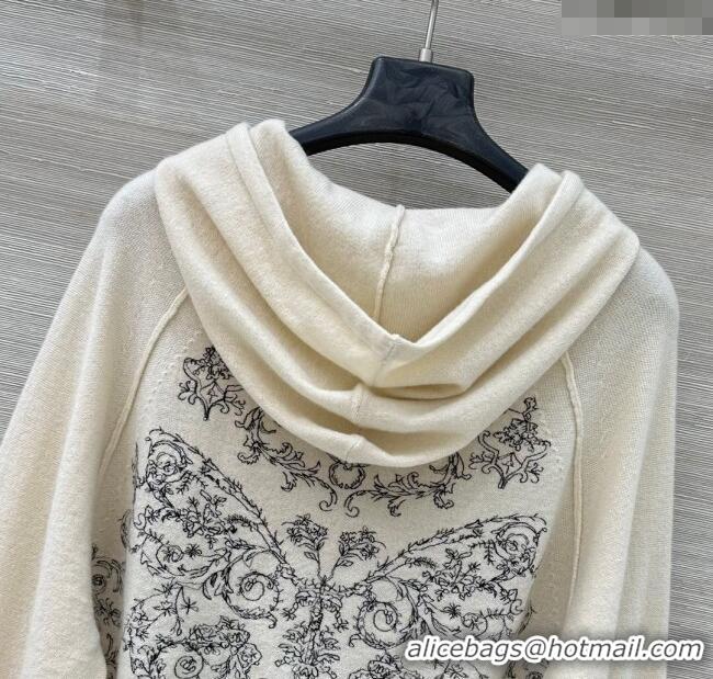 Luxury Discount Dior Wool Cashmere Cardigan DR110616 White 2025