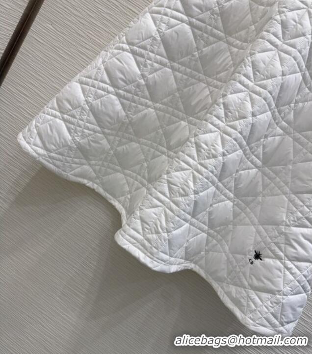 Best Grade Dior Quilted Padded Skirt DR110636 White 2025