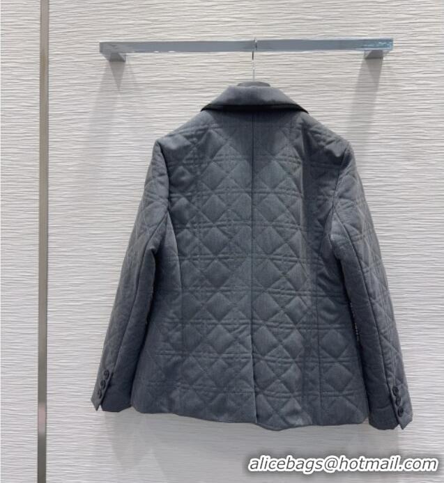 Buy Discount Dior Oblique Padded Jacket and Skirt DR110641 Grey 2025