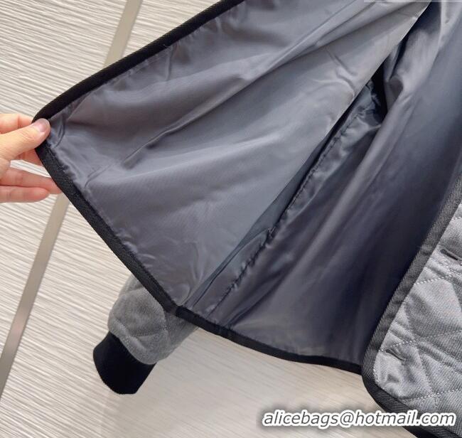 Luxury Cheap Dior Quilted Padded Jacket DR110645 Grey 2025