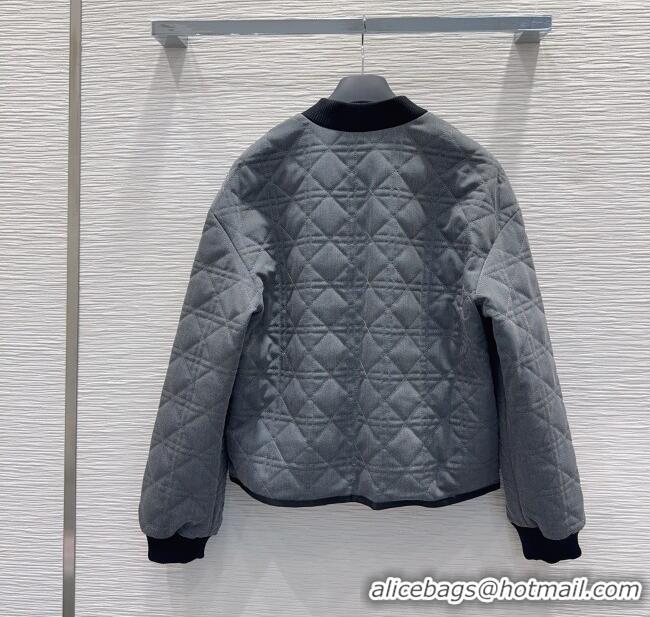 Luxury Cheap Dior Quilted Padded Jacket DR110645 Grey 2025