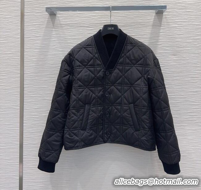 Luxury Discount Dior Quilted Padded Jacket DR110645 Black 2025