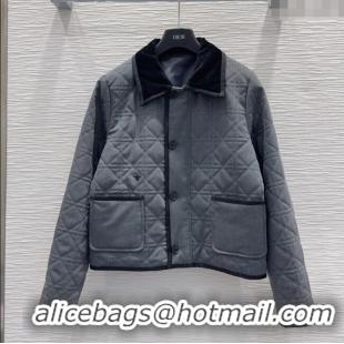Good Taste Dior Quilted Padded Jacket DR110646 Grey 2025