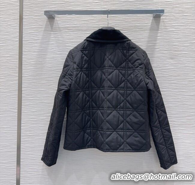 Luxury Cheap Dior Quilted Padded Jacket DR110646 Black 2025