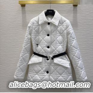 Best Price Dior Quilted Padded Jacket DR110650 White 2025