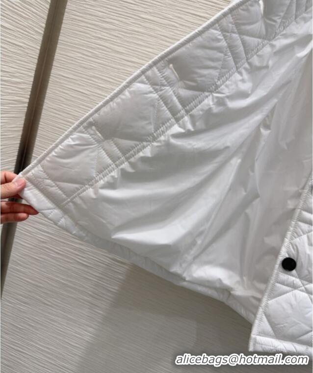 Best Price Dior Quilted Padded Jacket DR110650 White 2025