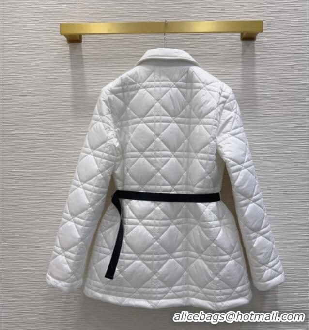 Best Price Dior Quilted Padded Jacket DR110650 White 2025