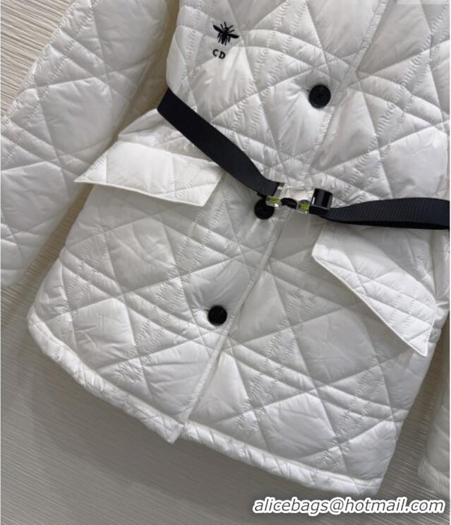 Best Price Dior Quilted Padded Jacket DR110650 White 2025