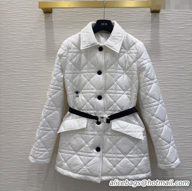 Best Price Dior Quilted Padded Jacket DR110650 White 2025
