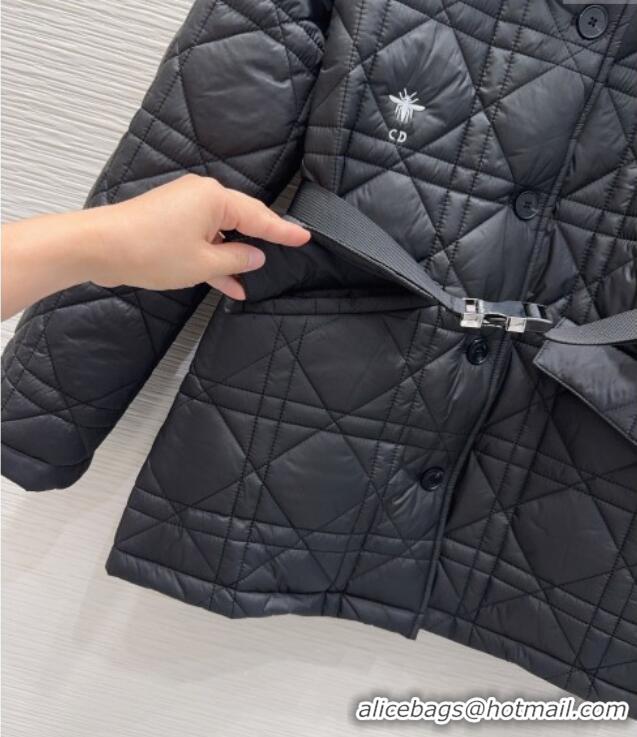 Best Design Dior Quilted Padded Jacket DR110650 Black 2025