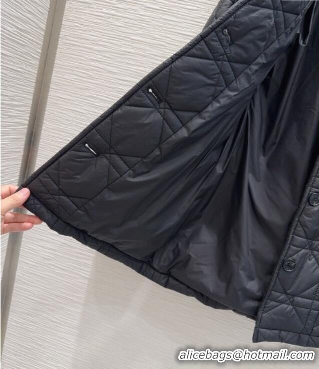 Best Design Dior Quilted Padded Jacket DR110650 Black 2025