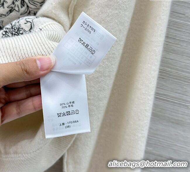 Traditional Discount Dior Wool Cashmere Sweater DR110653 White 2025