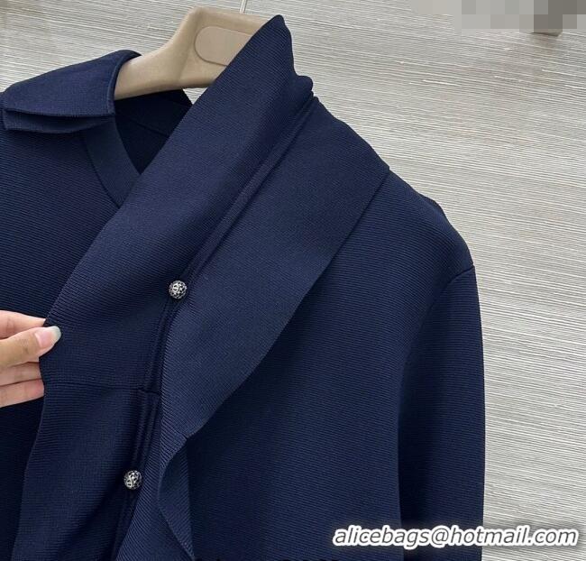 Reasonable Price Dior Ruffled Cardigan DR110679 Royal Blue 2025