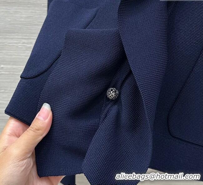 Reasonable Price Dior Ruffled Cardigan DR110679 Royal Blue 2025