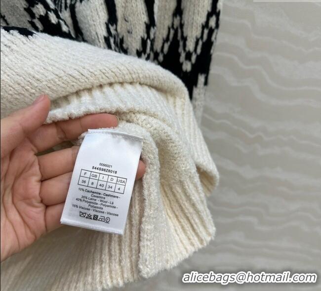Reasonable Price Dior Fair Isle Snow Sweaters 6082 White 2025