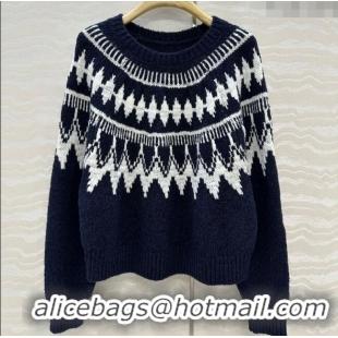 Top Grade Dior Fair Isle Snow Sweaters 6082 Blue 2025