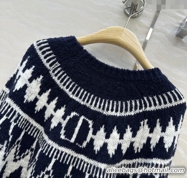 Top Grade Dior Fair Isle Snow Sweaters 6082 Blue 2025