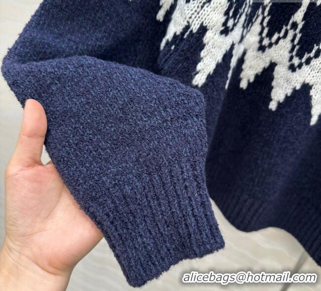 Top Grade Dior Fair Isle Snow Sweaters 6082 Blue 2025
