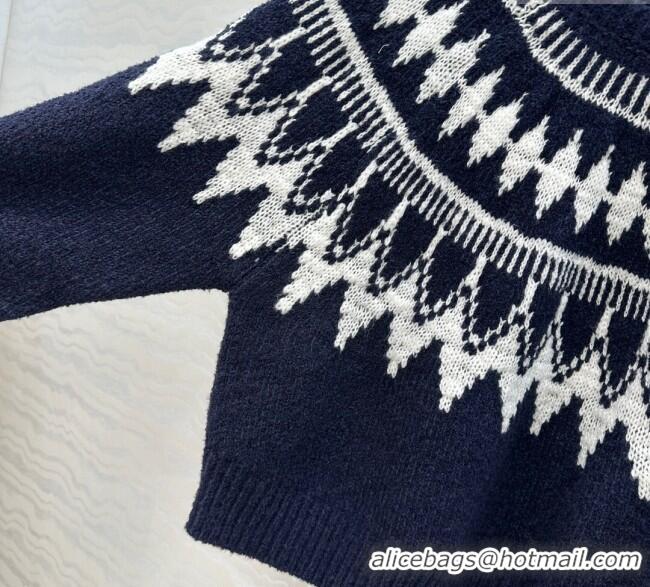 Top Grade Dior Fair Isle Snow Sweaters 6082 Blue 2025