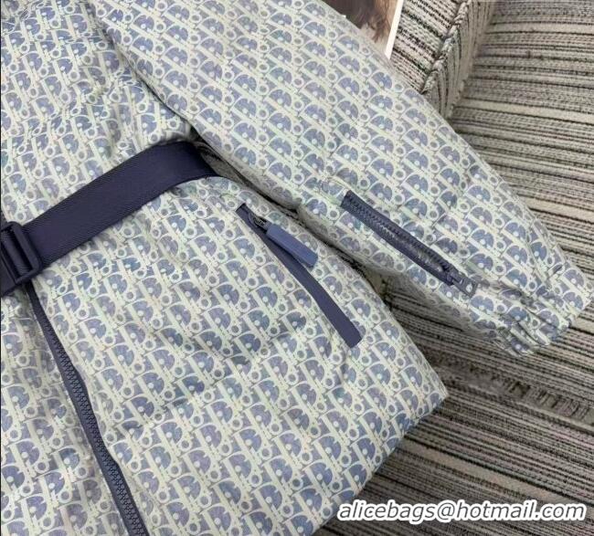 Super Quality Dior Oblique Down Jacket DR1115 Blue 2025