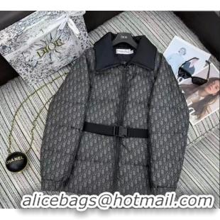 Good Looking Dior Oblique Down Jacket DR1115 Black 2025
