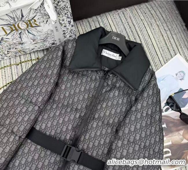 Good Looking Dior Oblique Down Jacket DR1115 Black 2025