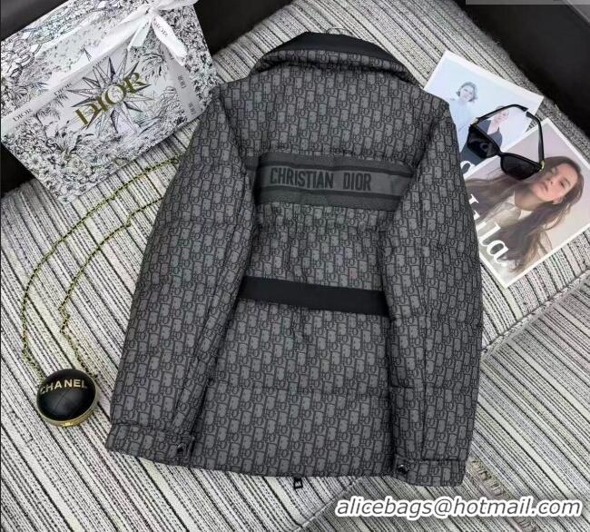 Good Looking Dior Oblique Down Jacket DR1115 Black 2025
