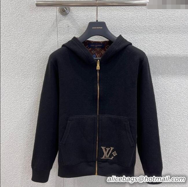 ​Top Design Louis Vuitton Wool Cotton Reversible Jacket LV111501 Black/Monogram 2025