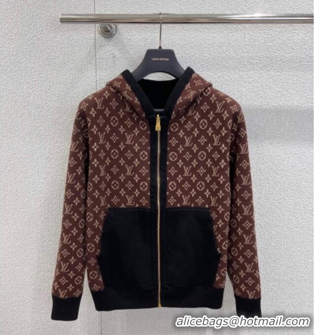 ​Top Design Louis Vuitton Wool Cotton Reversible Jacket LV111501 Black/Monogram 2025