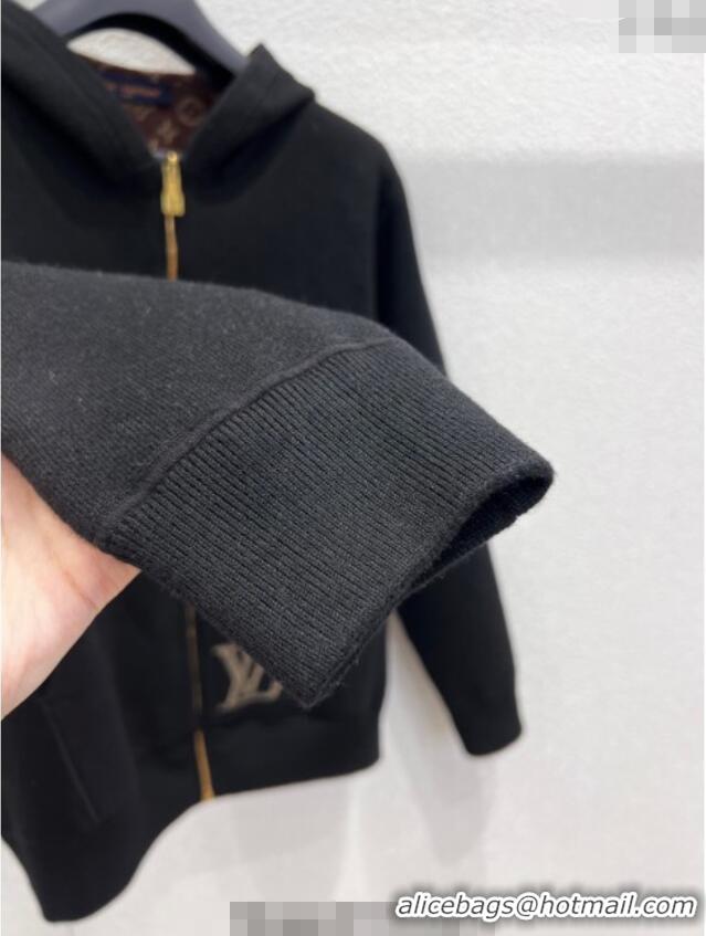 ​Top Design Louis Vuitton Wool Cotton Reversible Jacket LV111501 Black/Monogram 2025