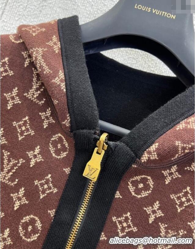 ​Top Design Louis Vuitton Wool Cotton Reversible Jacket LV111501 Black/Monogram 2025