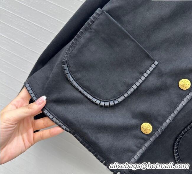 Top Quality Celine Jacket 0814 Black 2025