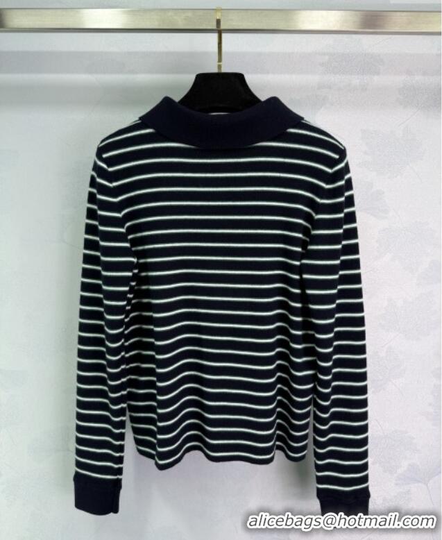 Super Quality Celine Striped Polo Shirt 0812 Green 2025