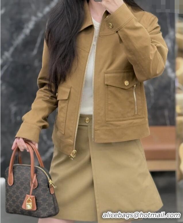 Unique Discount Celine Jacket and Skirt D9216 Brown 2025