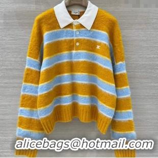 Market Sells Celine Striped Sweater CE091902 Yellow 2025
