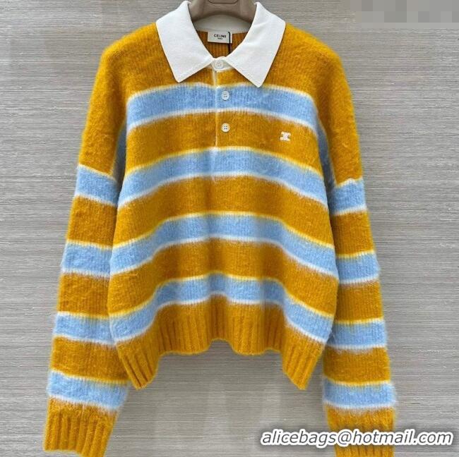Market Sells Celine Striped Sweater CE091902 Yellow 2025