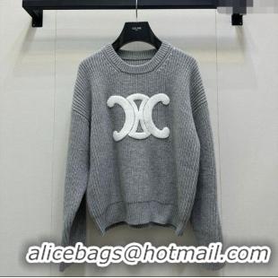 Super Quality Celine Wool Sweater CE101501 Grey 2025