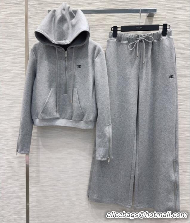 Affordable Price Celine Hoodie and Pants C101713 Grey 2025