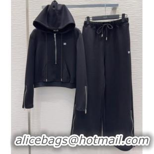 Well Crafted Celine Hoodie and Pants C101714 Black 2025
