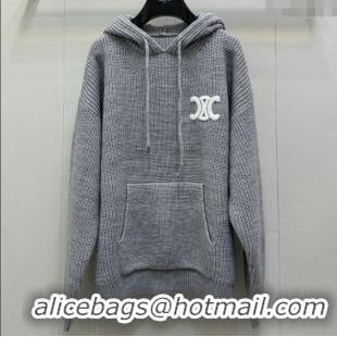 Buy Fashionable Celine Wool Sweater C101716 Grey 2025