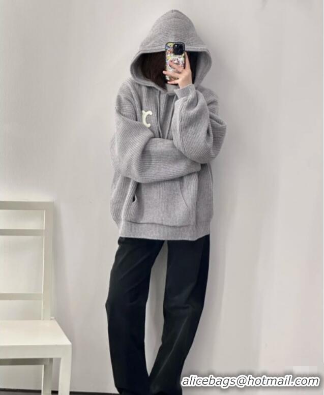 Buy Fashionable Celine Wool Sweater C101716 Grey 2025