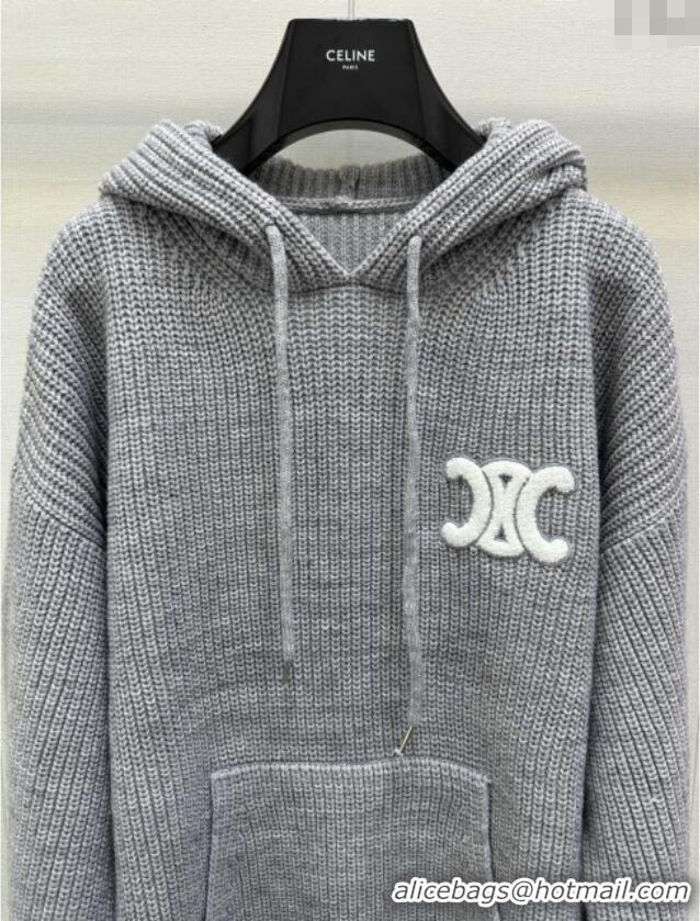Buy Fashionable Celine Wool Sweater C101716 Grey 2025