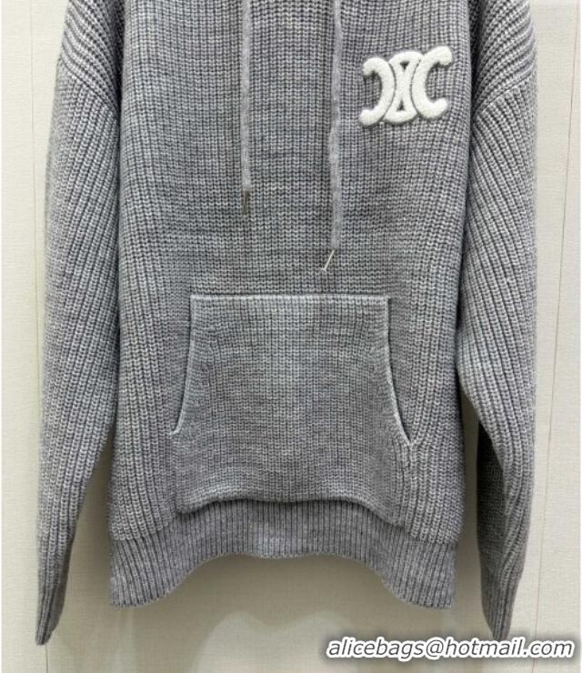 Buy Fashionable Celine Wool Sweater C101716 Grey 2025