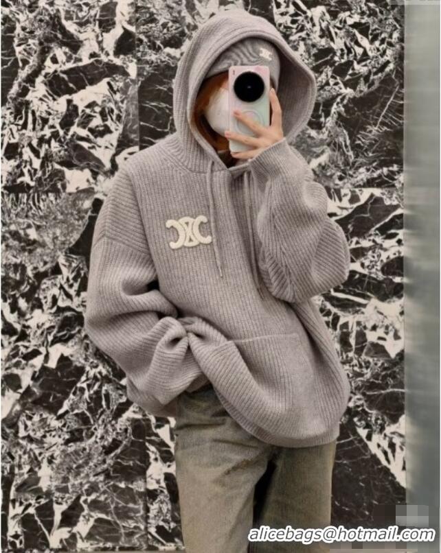 Buy Fashionable Celine Wool Sweater C101716 Grey 2025